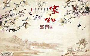 Tranh dán tường hoa mộc lan
