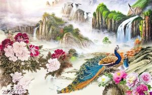Tranh chim công và nền tranh phong thủy