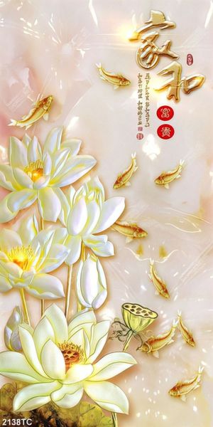 Tranh tài lộc hoa Sen