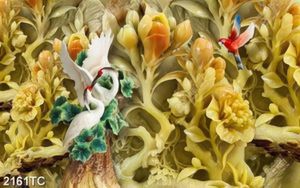Tranh giả ngọc chim Hạc chất lượng cao