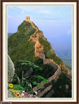 Tranh cảnh vạn lý trường thành trên núi
