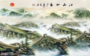 Tranh sơn dầu vạn lý trường thành