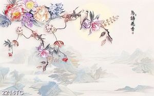 Tranh hoa dán tường đẹp