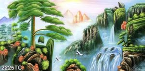 Tranh sơn dầu phong cảnh thác nước