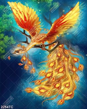 Tranh chim phượng hoàng chất lượng cao