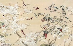 Tranh hoa dán tường chất dán tường cao
