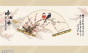 Tranh cây đào và chim uyên ương