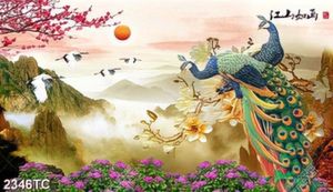 Tranh chim công và chim Hạc