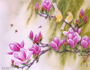 Tranh sơn dầu hoa mộc lan chất lượng cao