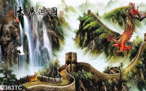 Tranh vạn lý trường thành và đại bàng