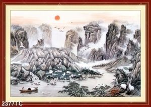 Tranh sơn dầu phong cảnh núi