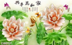 Tranh giả ngọc hoa Sen