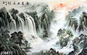 Tranh thư pháp sơn thủy