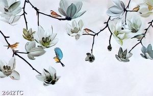 Tranh hoa dán tường đẹp
