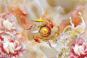 Tranh giả ngọc cá chép Koi