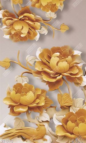 Tranh điêu khắc hoa mẫu đơn
