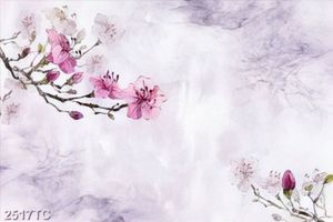 Tranh hoa đào dán tường đẹp