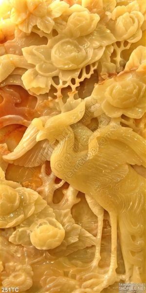 Tranh chim công 3d giả ngọc tung cánh in uv
