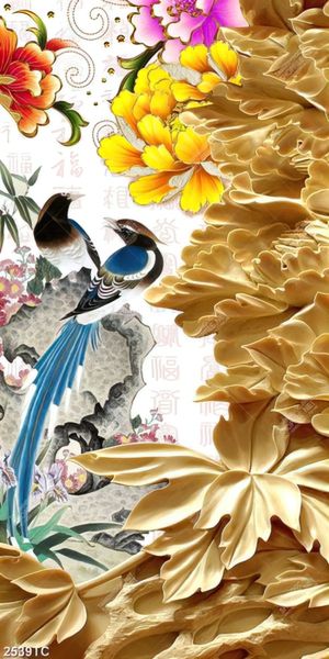 Tranh đôi chim uyên ương khổ dọc