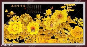 Tranh tài lộc hoa mẫu đơn