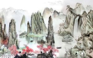 Tranh thủy mặc mùa xuân