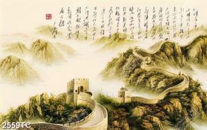 Tranh thư pháp vạn lý trường thành