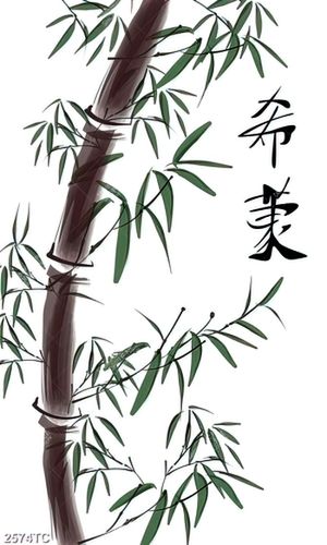 Tranh cây tre