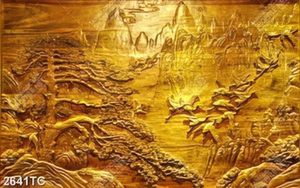 Tranh phù điêu cây Tùng và chim Hạc