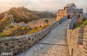 Tranh vạn lý trường thành lúc hoàng hôn