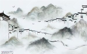 Tranh phố cổ in canvas đẹp