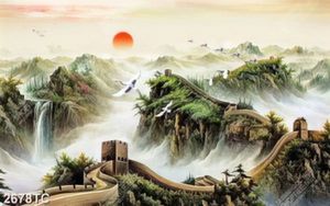 Tranh sơn dầu vạn lý trường thành