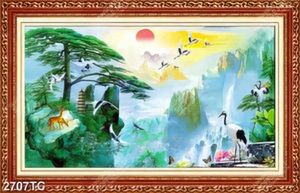 Tranh phong thủy và chim hạc