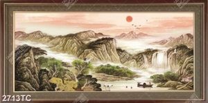 Tranh núi và sông