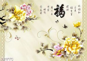 Tranh hoa mẫu đơn tài lộc