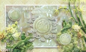 Tranh giả ngọc hoa mẫu đơn