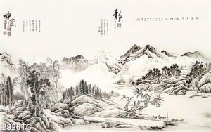 Tranh thư pháp phong cảnh
