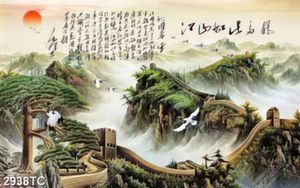 Tranh thư pháp vạn lý trường thành