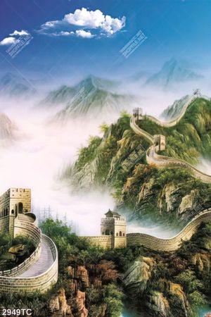 Tranh sơn dầu vạn lý trường thành in canvas đẹp