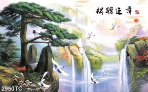 Tranh sơn dầu thác nước