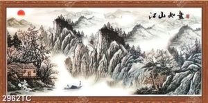 Tranh sơn dầu cảnh non nước