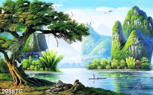 Tranh sơn dầu sông nước