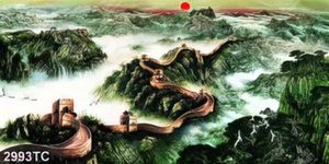 Tranh sơn dầu vạn lý trường thành