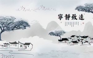 Tranh phong cảnh phố cổ trên sông