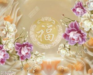 Tranh giả ngọc hoa mẫu đơn