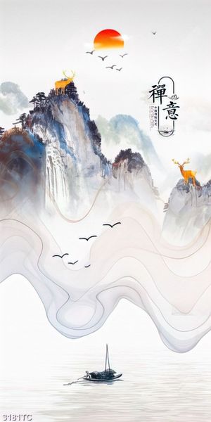 Tranh ghép núi và sông nghê thuật