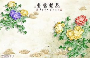 Tranh điêu khắc hoa mẫu đơn
