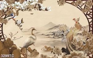 Tranh cửa sổ công và phượng hoàng
