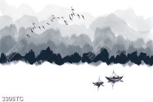 Tranh mây và chim én