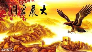 Tranh vạn lý trường thành và chim đại bàng