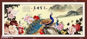 Tranh hoa mẫu đơn và đôi công